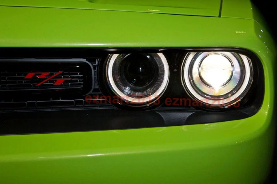 Faro para Dodge Challenger 15-23 algodón RGB halo anillo DRL LED lámpara ojo ángel Foto 4 de 4