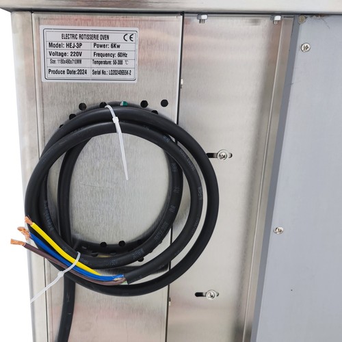 Used! 3-Roll Commercial Electric Chicken Rotisserie Machine 220V 50-300°C 6KW - Picture 24 of 24
