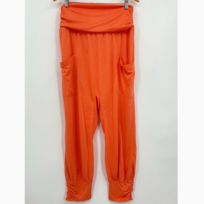 NWOT Free People Movement Victory Harem Pants Orange, Sz Medium, Dance Yoga Boho