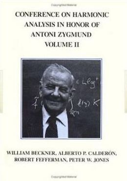 Conference Harmonic Analysis, Volume Ii
