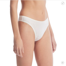 NWOT Hanky Panky MoveCalm Natural Rise Thong, Pearl / Marshmallow, Size L