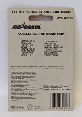 1990 MAJORETTE 'Magic Cars - Special FX' BIRD BARIAN Honda NSX 290
