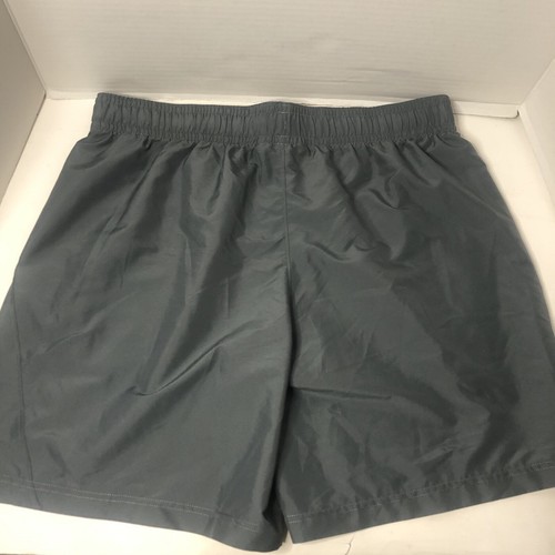 Under Armour Herren XL Woven WM Wortmarke Shorts grau rot Laufen Gehen Gym - Bild 2 von 5