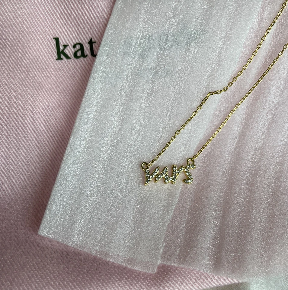 Совершенно новый Kate Spade MRS ожерелье «Скажи да» свадебный подарок - Изображение 2 из 4