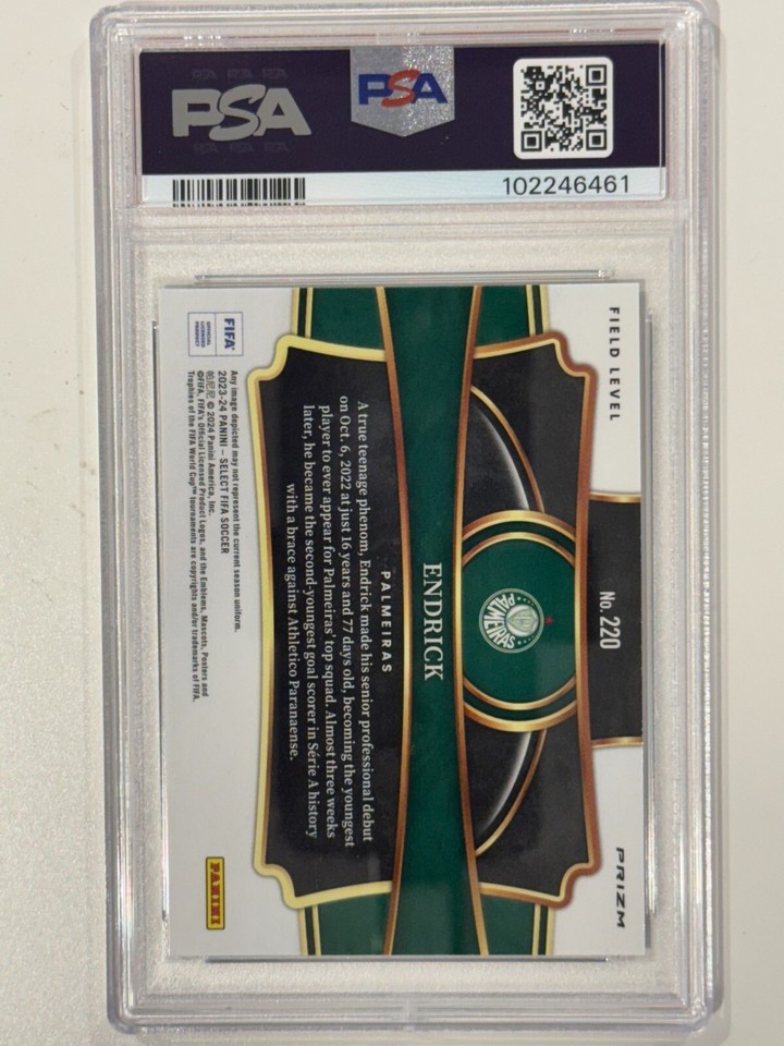 2023-24 Select Endrick Field Level Silver Prizm Rookie Card Rc #220 PSA ...