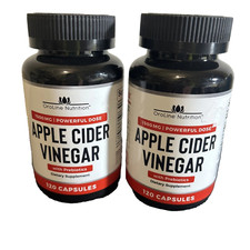 2 Pack Oroline Nutrition Apple Cider Vinegar Capsules 120 capsules Exp 09/25