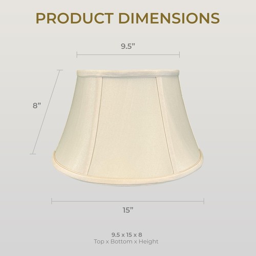 Royal Designs Inc Lamp Shade Shallow Drum Bell Billiotte Lampshade Colors & Size - Picture 8 of 56