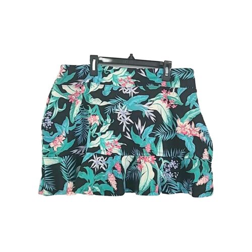 Tommy Bahama XL Golf Tropical Ruffle Trim Skirt Skort Lined Shorts Tennis