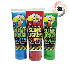 Mega Toxic Waste 2oz Slime Licker Set of 2 | Strawberry & Blue Raz