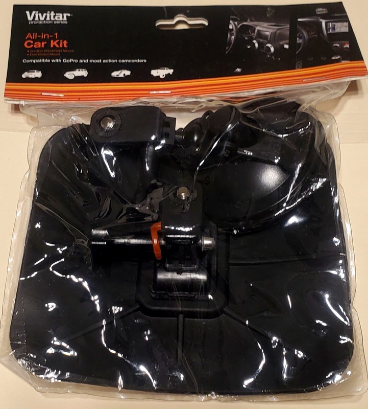 GoPro Vivitar ProAction Series All-in-1 Car Kit V-AMP-7003 New in Package