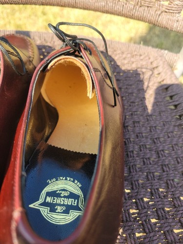 Scarpa vintage The Florsheim ultra RARA 1968? Blucher bordeaux 30795 uomo 9C - Foto 15 di 16