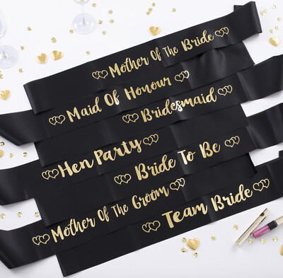 team bride sashes