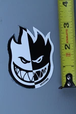 Spitfire Skateboard Wheels Black White Flame Z76A Original Skateboarding STICKER