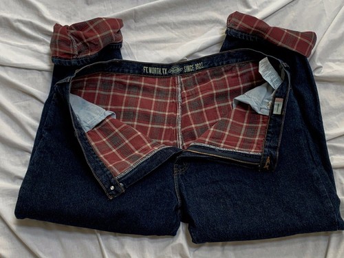 Dickies Flannel Lined Relaxed Fit Blue 
