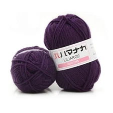 PURPLE YARN Knitting Crochet CRAFTS FIBER ARTS 25G Skein/Nice Wool-Great to Use!