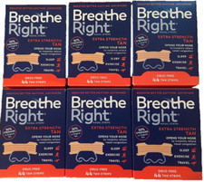 264 BREATHE RIGHT NASAL STRIPS EXTRA STRENGTH/ EX STRONG TAN  6 x 44 CT Boxes 