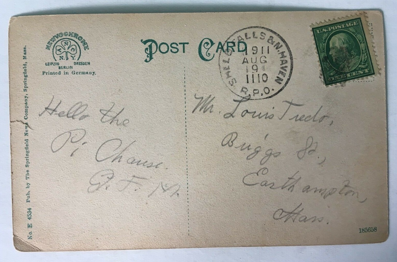 SOUTHWICK MA RAILROAD STATION Postcard Railway Post Office Postmark