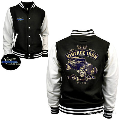 Jacke Hoodie Zip Oldtimer Kustom Hot Rod Vintage Old School
