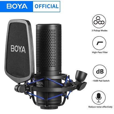 その他 BOYA BY-M1000 BOYA BY-M1000 PRO Large Diaphragm Condenser Studio Microphone