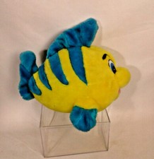 Disney Store Little Mermaid Flounder Plush Animators Collection Toy Pre-own 12"
