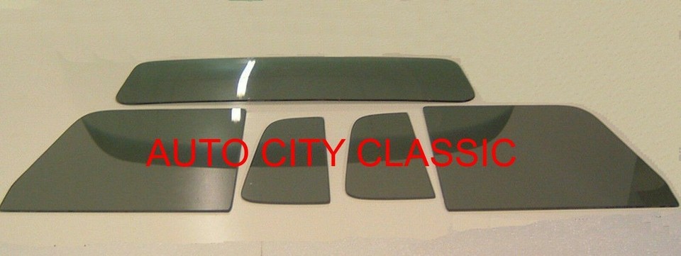 Clear 2-Piece Windshield Kit With Smoke Grey Vent Door Glass For 1951-1953 Chevy GMC Pickup Trucks 7 thumbnail image