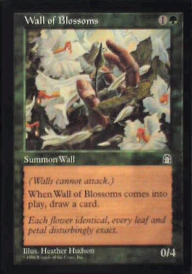 Wall of Blossoms - Stronghold: #125, Magic: The Gathering Nm R110