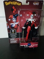 New BendyFigs DC Multiverse Harley Quinn 7 Inch Action Figure Noble Collection
