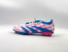 Adidas Predator League FG Big Kids Unisex White Blue Sneakers IF6352 US6 NWB