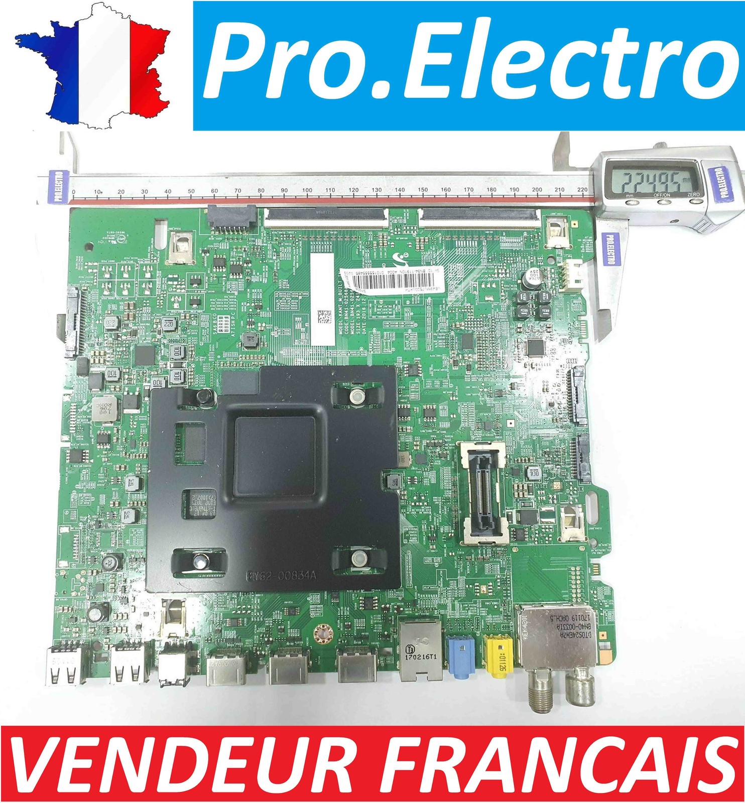 Carte TV Samsung BN94-11910N pour traitement image 4K UE49MU7500