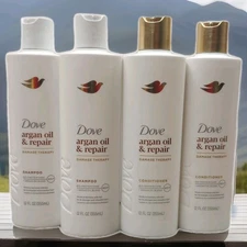 Dove Argan Oil + Repair 12 fl. oz. 2 Shampoo & 2 Conditioners with Coconut