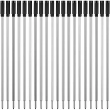 Ballpoint Pen Refills,Black Ink Refills,1mm Medium Tip,Replaceable Pens...