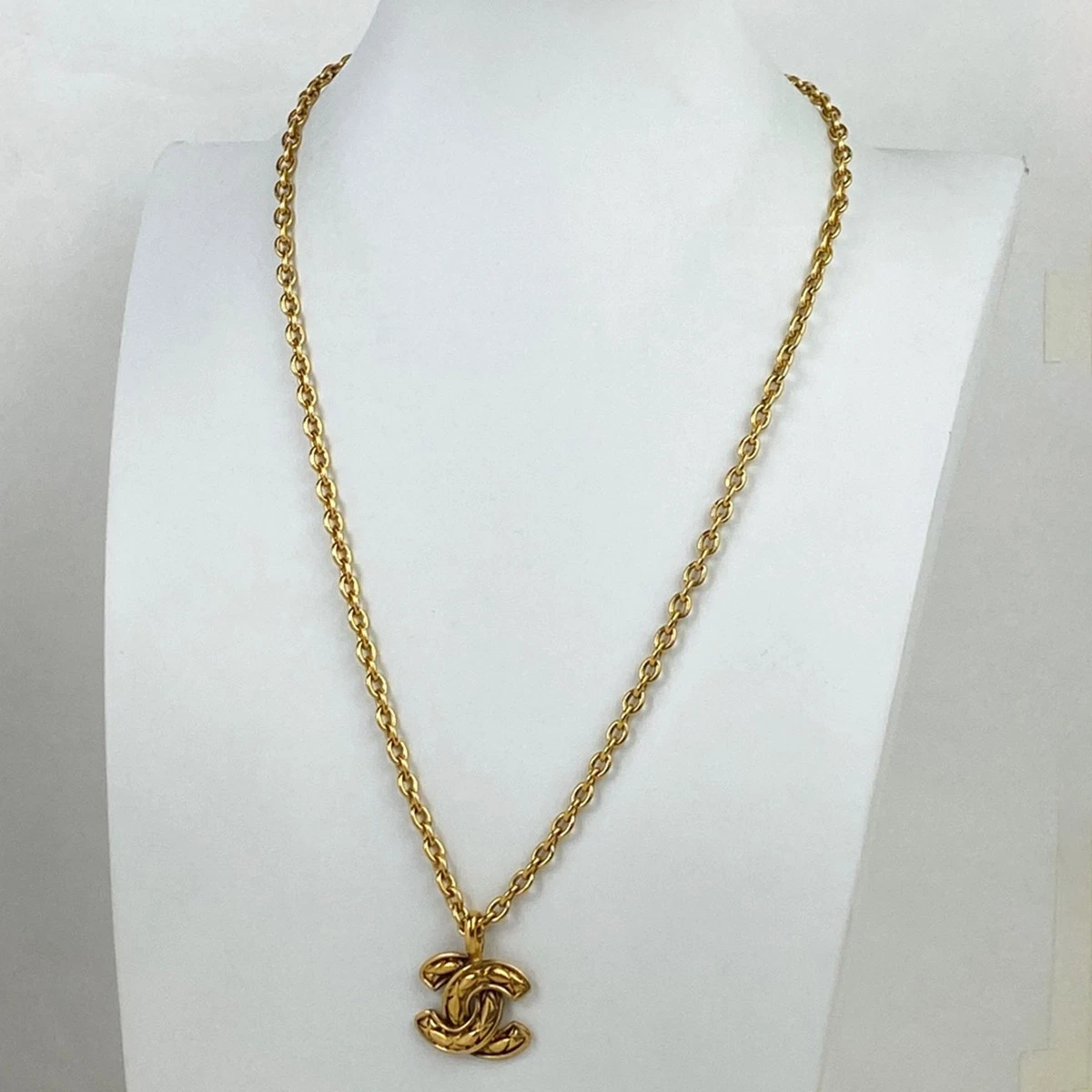 Collana catena CHANEL Coco Mark Matelasse GP oro accessori donna