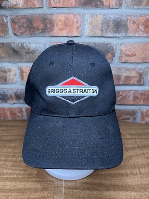 #ad Briggs amp; Stratton Engines Power Equipment Embroidered Logo Black Strapback Hat $21.24