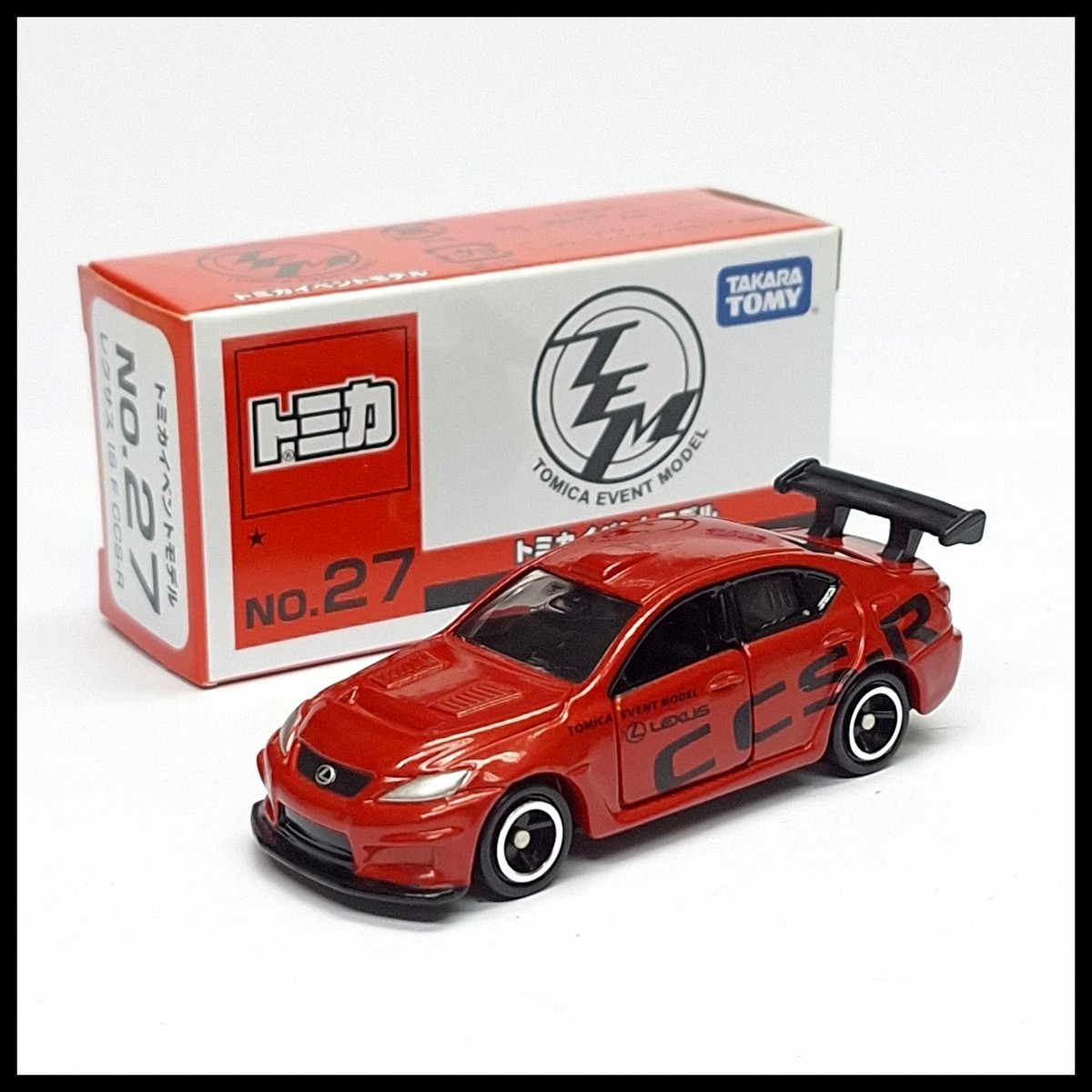 TOMICA 2016 EVENT MODEL 27 LEXUS IS F CCS-R 1/66 TOMY NEW DIECAST