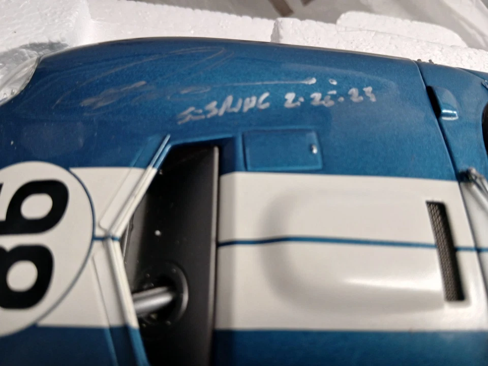 1/18 Exoto Shelby Cobra Daytona Coupe Signed By Carroll Shelby And Peter Brock - Image 2 of 4