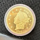 1849 Liberty Head $20 Double Eagle Gold Coin Business Strike Philly KM#74 .900
