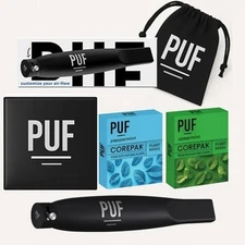 PUF Multi-Flavor Air Cores – Adjustable Airflow Jet-Black Eddition 8 Cores Total