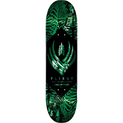 Powell Peralta Skateboard Deck Skeleton Teal Foil Flight 8.13