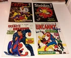 4x ALAN CLASS SPIDER-MAN covers lot UK 1960 AMAZING SPIDER-MAN no.16 51 72 73