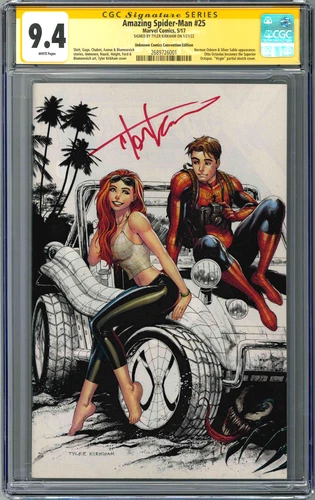 Amazing Spider-Man #25 Tyler Kirkham Signed Convention Virgin CGC 9.4 032026