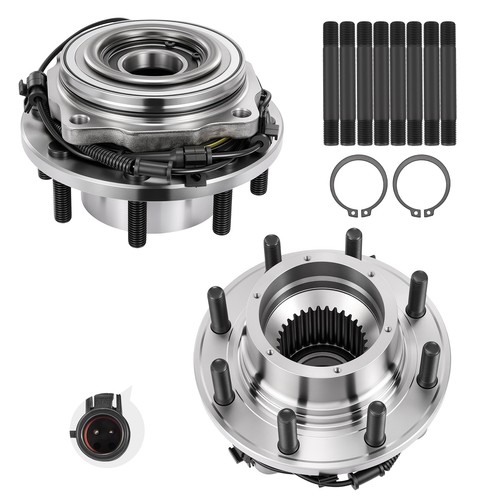 2x Front Wheel Hub Bearing Assembly DRW 4WD ABS For Ford F-350 SD 6.0L ...