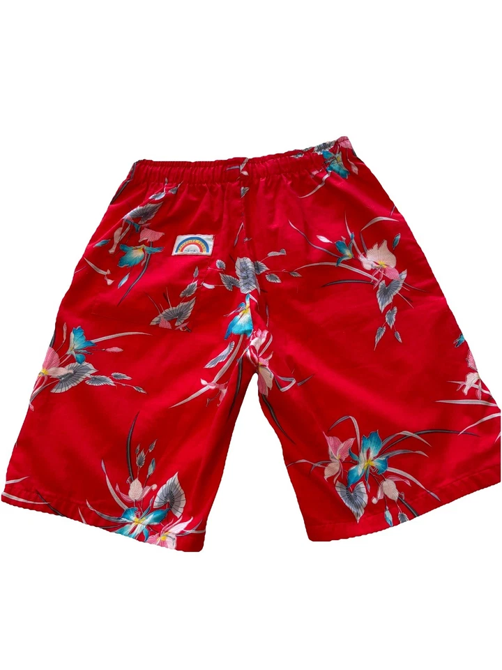 Bañador Paradise Found Hawaii Floral Hawaiano Pantalones Cortos de Playa De Colección  Foto 2 de 4