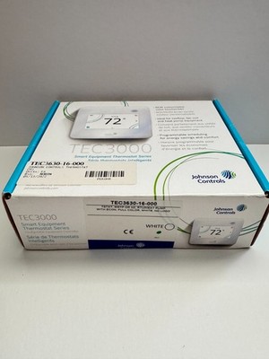 Johnson Controls TEC3630-16-000 Thermostat, MSTP or N2, RTU/Heat Pump With Econ