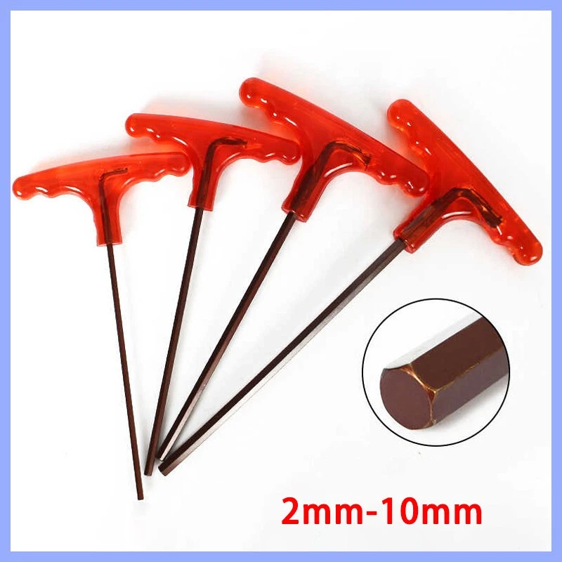 2mm-10mm T Handle Allen Key Hex Wrench T Bar Hex Keys Spanner Screwdriver Socket - Image 2 of 4