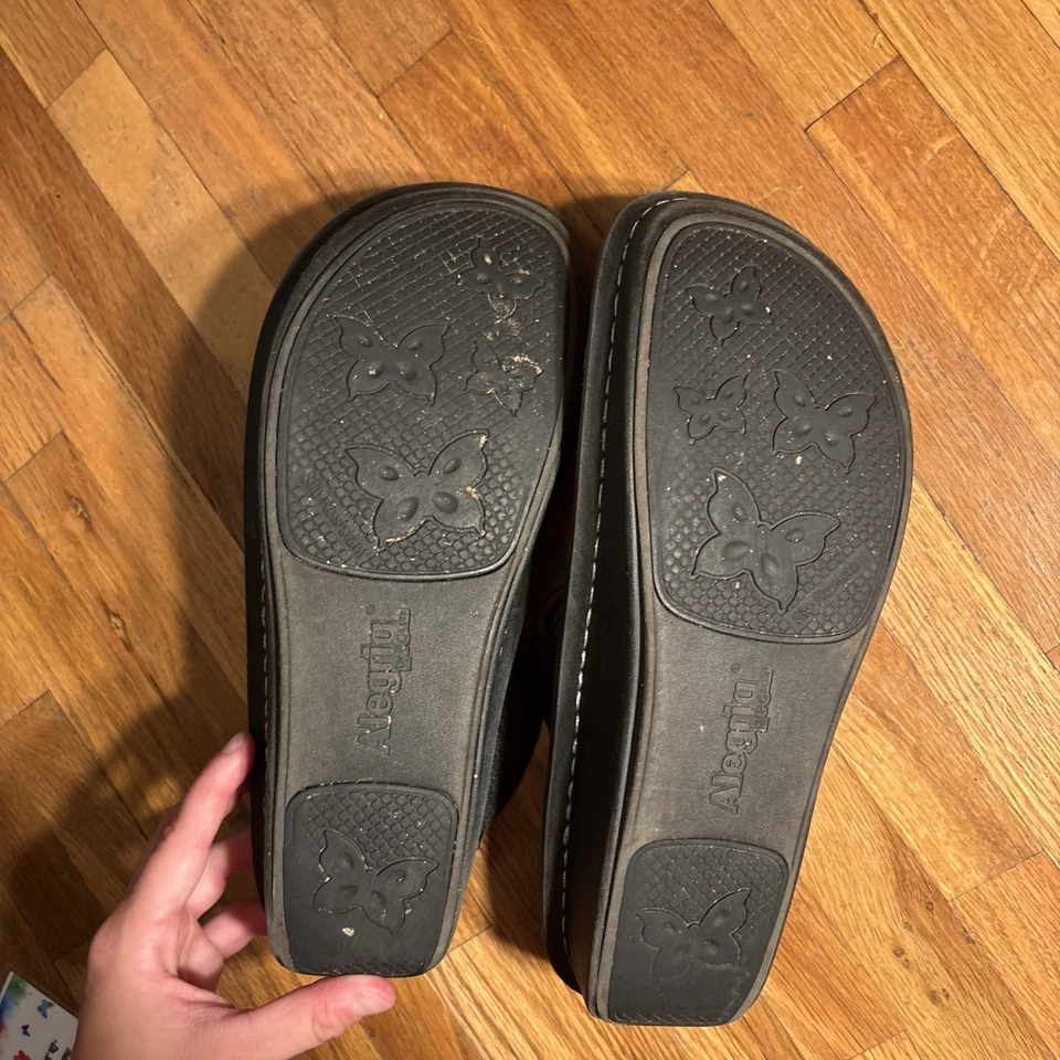 Chinelo Alegria PG Lite ALG 945 Feminino Clássico Preto Xadrez Couro Camurça Tamanho 41 - Imagem 4 de 4