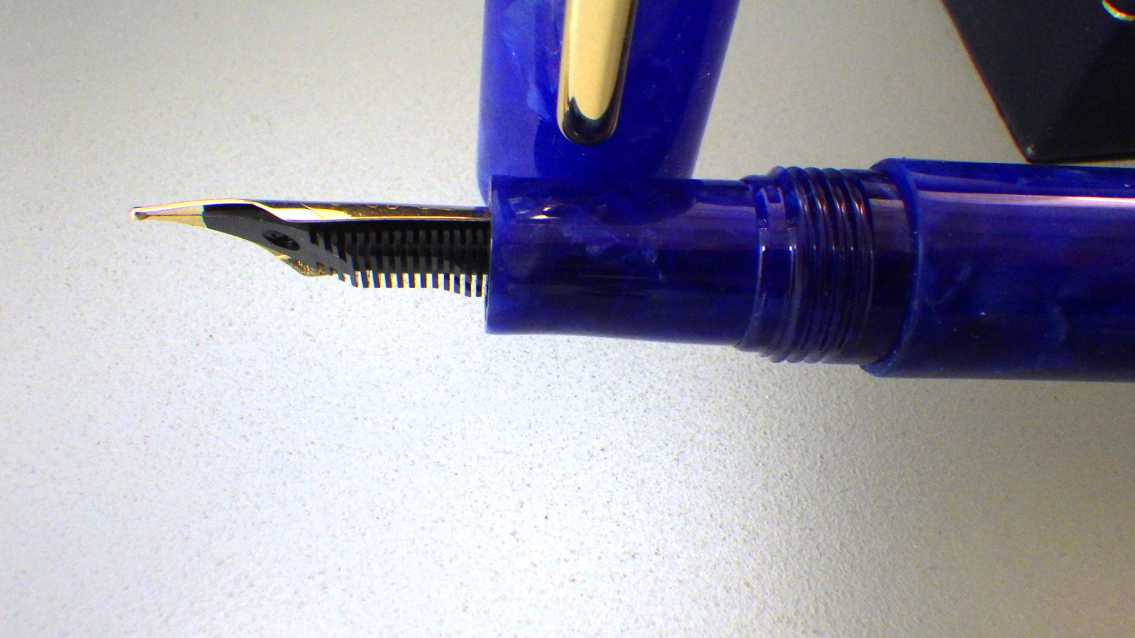 Conklin ALL AMERICAN Fountain Pen w/ Iridium Germany Nib in Box LAPIS BLUE