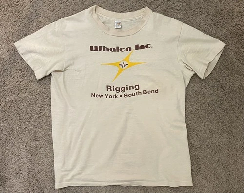 Heart Concert Tour Rigging Crew T-Shirt 1970s vintage concert t-shirt, vintage, single stitch, B+ condition