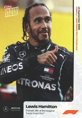 2020 Topps Now Formula 1 Lewis Hamilton #003 Win at the ininguural Tuscan