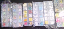 HUGE NEW LOT of resin craft mix ins flowers gems seashells butterflys  more