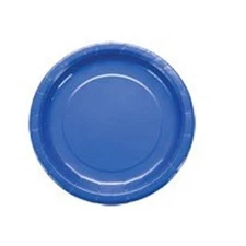 Party Color Paper Plates Blue 7 48 Count